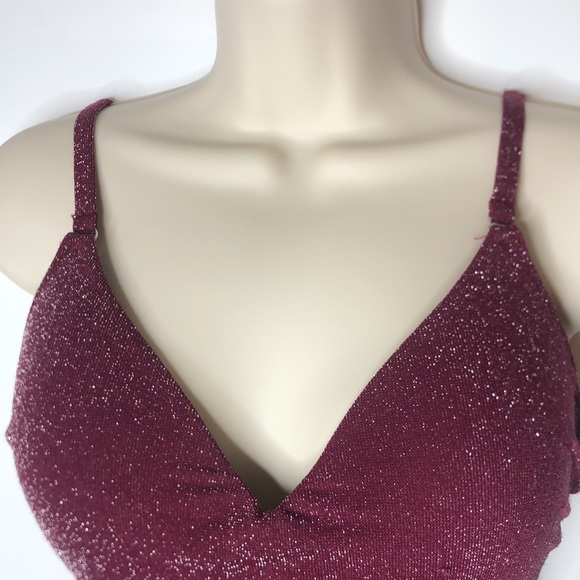 NWT Bar III Shimmer Strappy-Leg One-Piece Blackberry M NEW WITH TAGS - Picture 3 of 9